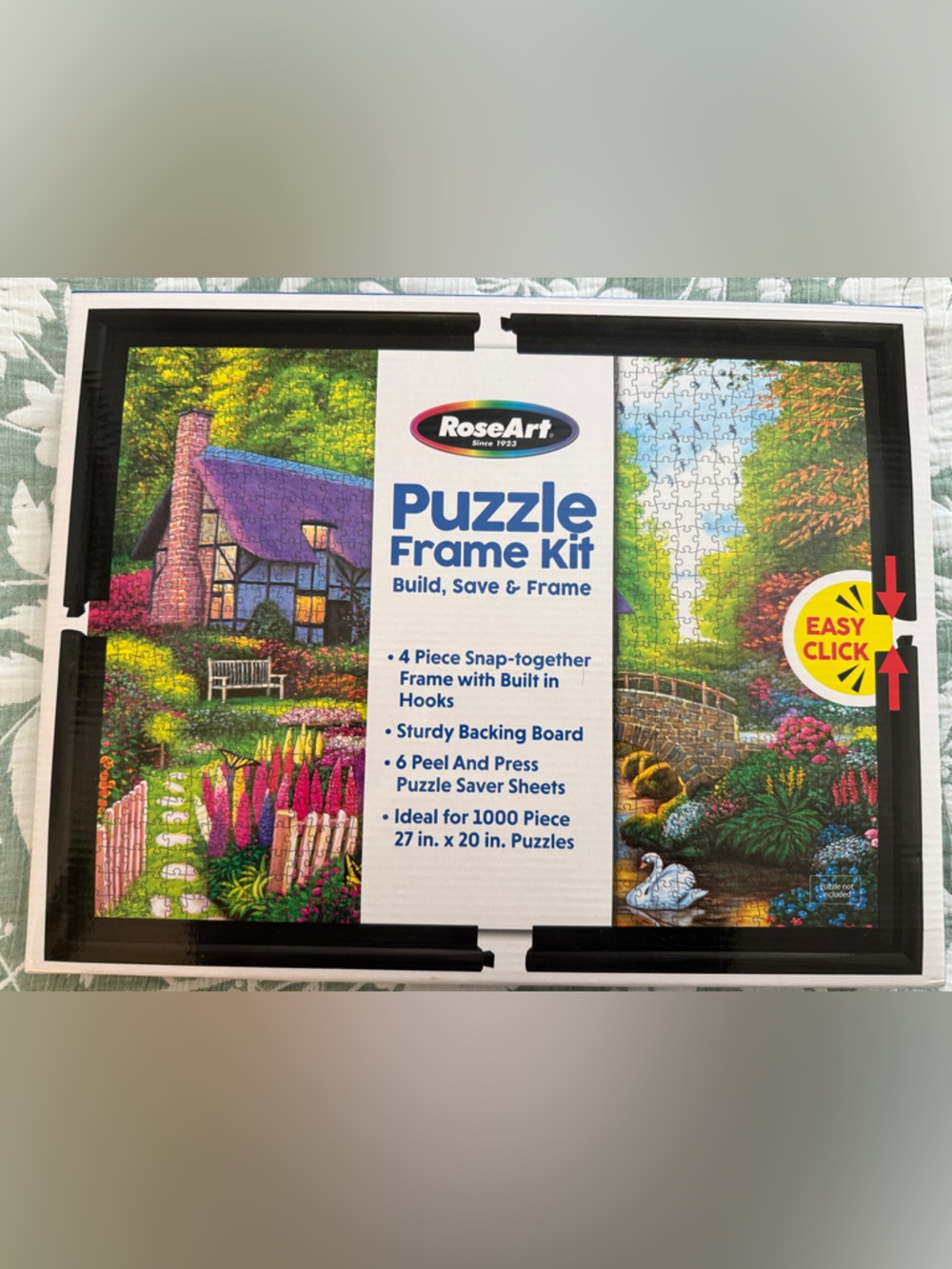 RoseArt Black Puzzle Frame Kit 27 in. x 20 in. — Snap-Together Display Frame